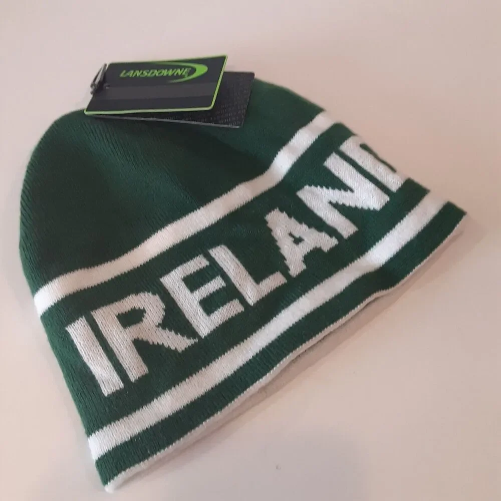 Lansdowne Ireland Knit Toboggan New One Size Winter Warmth Soccer Fans